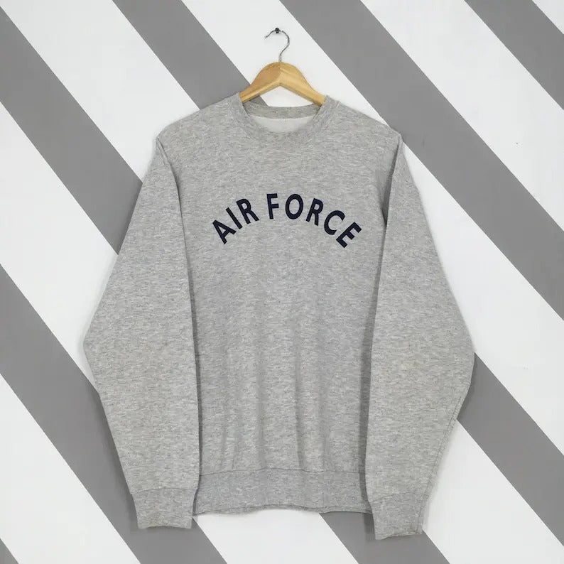 Vintage Y2K United States Air Force Sweatshirt Large Us Air Force Spell Out Crewneck Us Air Force Jumper Usaf