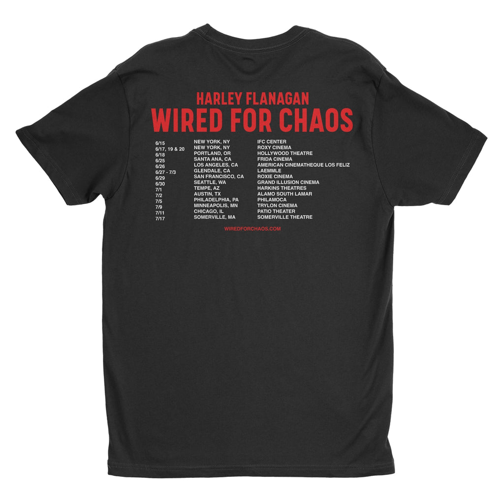 Harley Flanagan - Wired For Chaos Q&A Tour t-shirt
