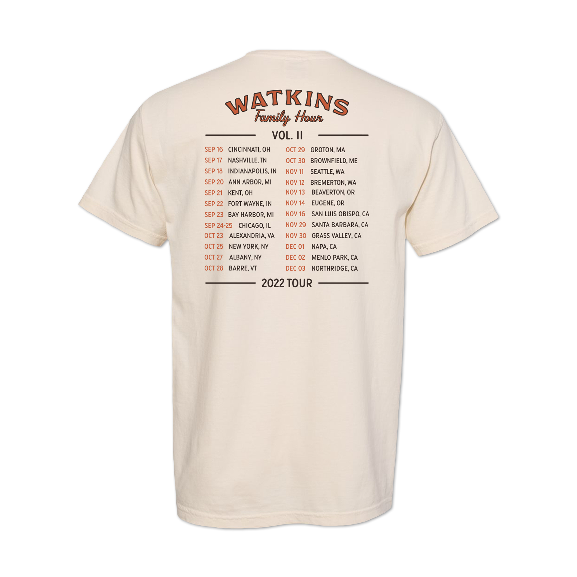 Vol. II Tour T-shirt