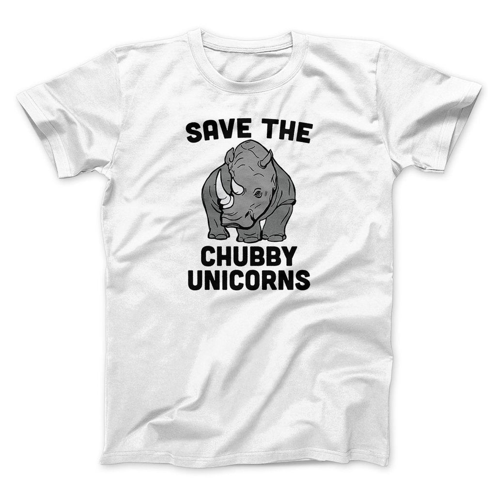 Save The Chubby Unicorns Funny Men/Unisex T-Shirt