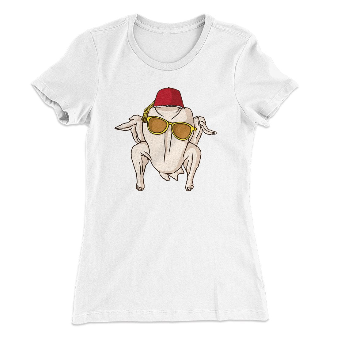 Monica Turkey Head Funny Thanksgiving Women's T-Shirt