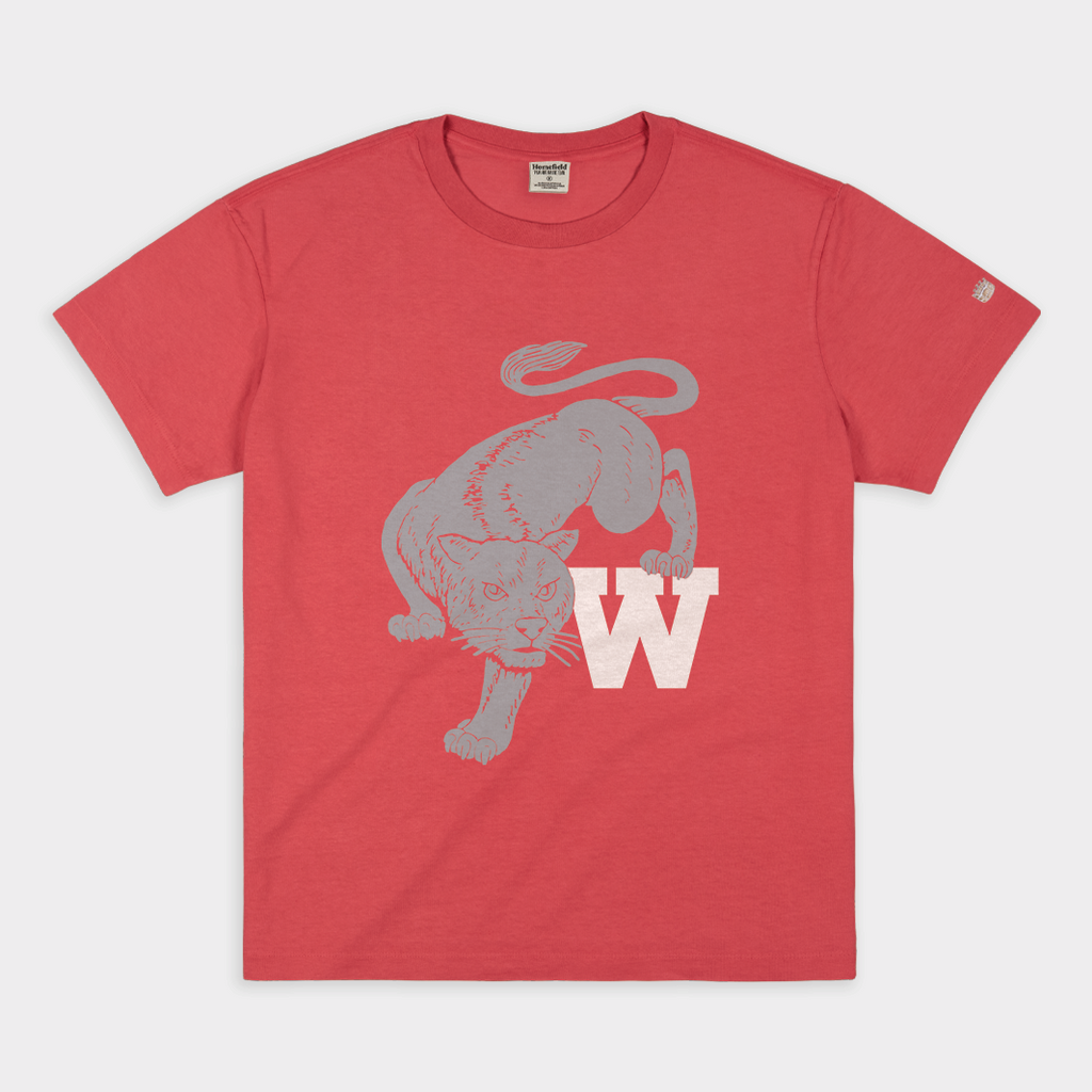 WSU Cougar Vintage Heavyweight Tee Style001