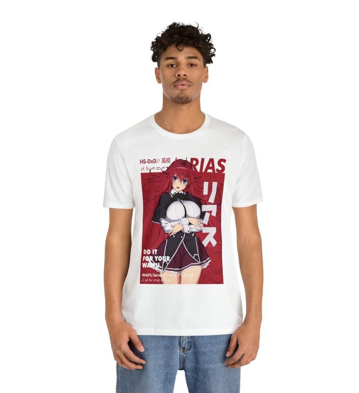 Waifu Rias Gremory Anime T-shirt Unisex, Anime Manga Shirt, Anime Shirt, Anime Lovers Shirt, Graphic Anime Tee, Manga Shirt, Japanese Shirts Menswear Top Underwear Tshirt Streetwear Man Tropical Crewneck Shortsleeve Round Neck Casual