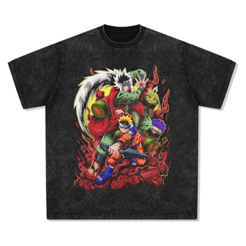 Jiraiya and Naruto "Anime TEE Style001