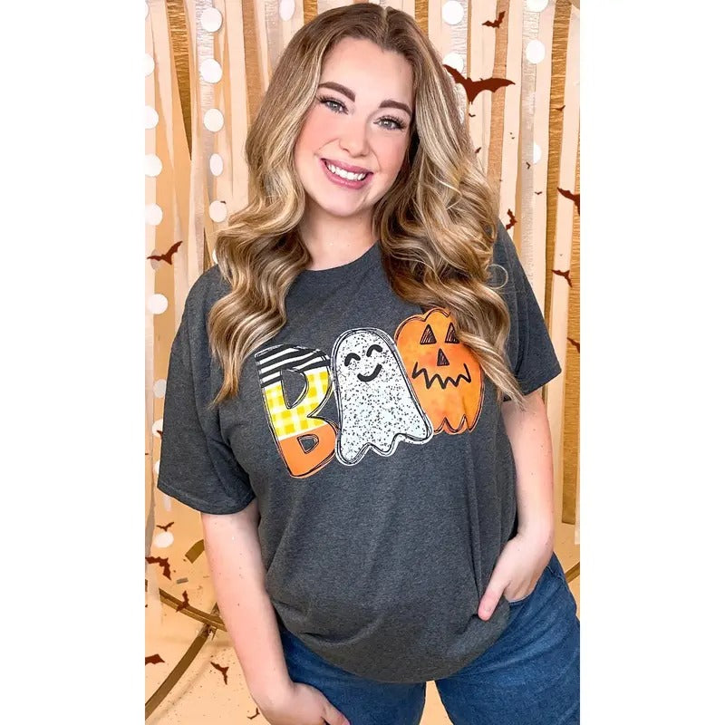 Watercolor Boo Graphic T-Shirt