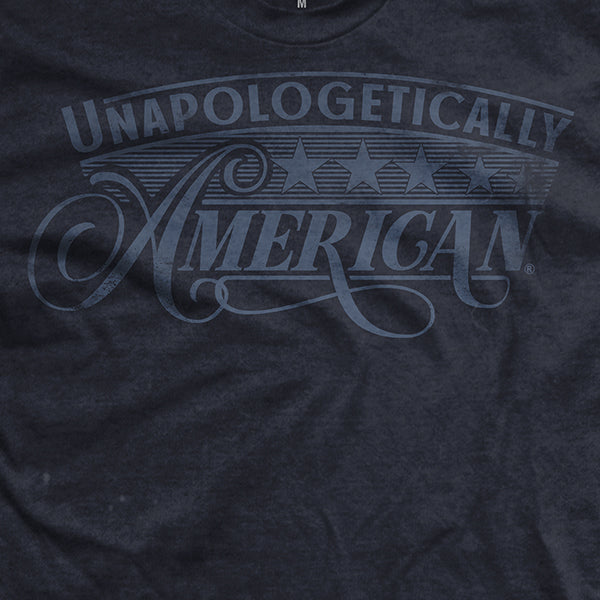 Unapologetically American Blue Washed Out T-Shirt