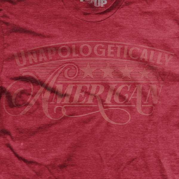 Unapologetically American Washed Out - Red - T-Shirt