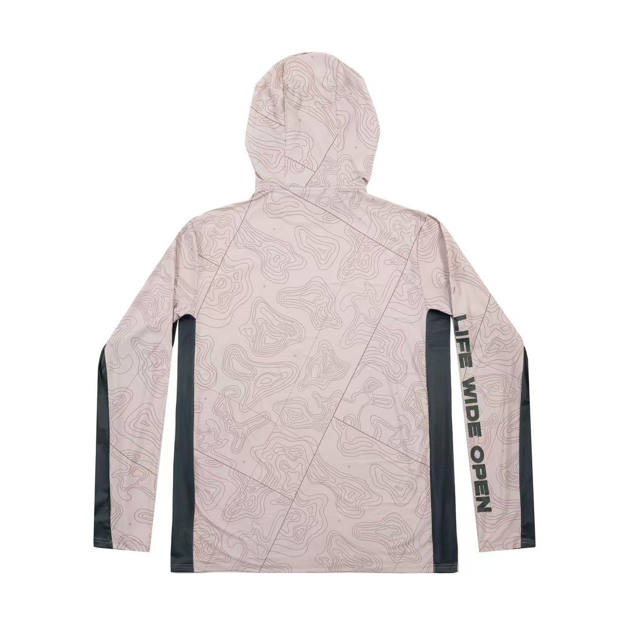 Topographic Camo Fishing Hoodie