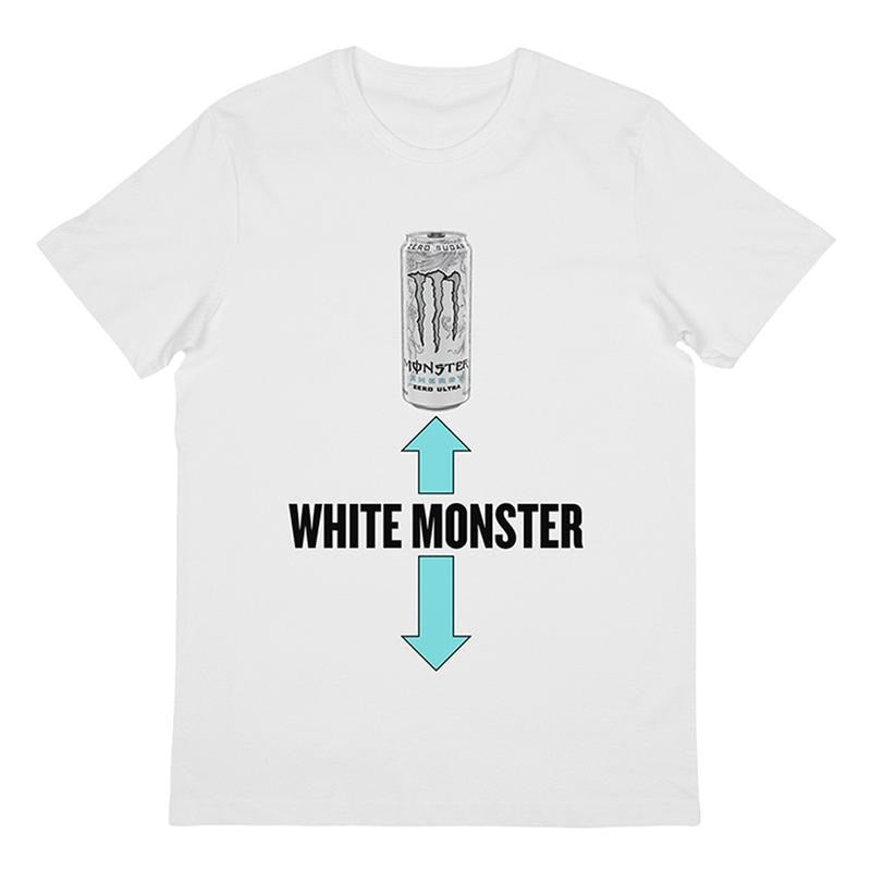 White Monster White Tee funny summer t-shirts, T-shirt white monster