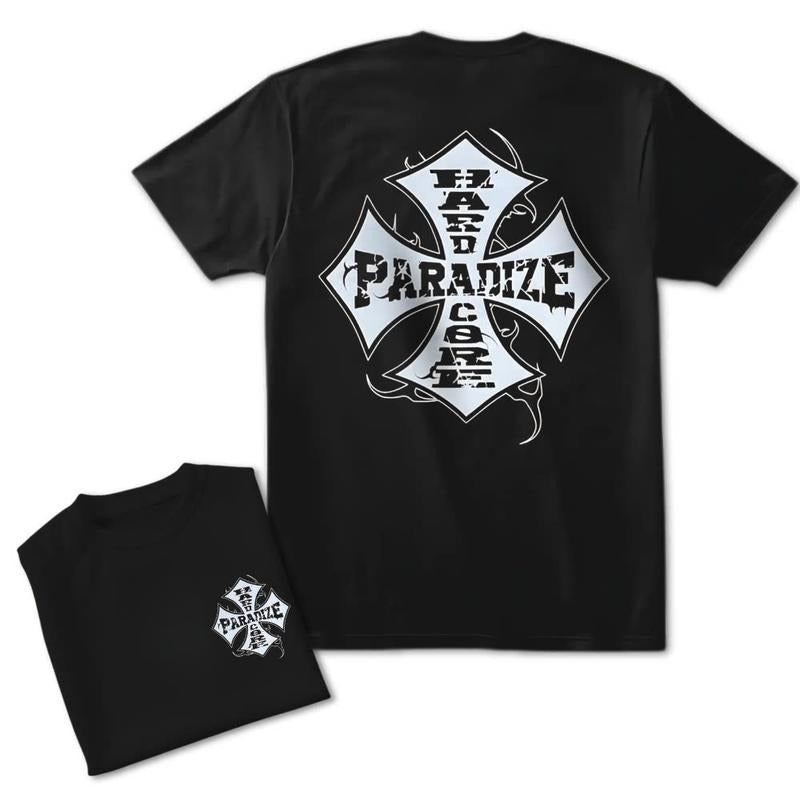 Hardcore Paradise 2 Sided Graphic T-Shirt, For Men/Women - Unisex Style, 100% Cotton, Menswear Tops Streetwear Tshirt graphic  tees