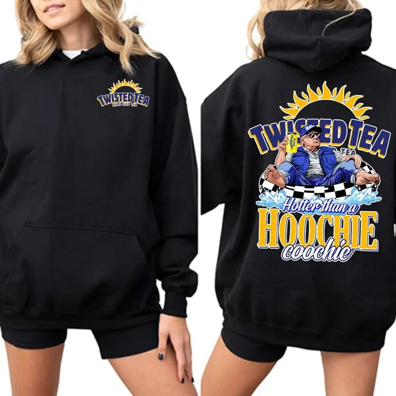 New Twisted Tea Trumm America Great Again 2 Sided Graphic Hoodie/Sweatshirt/T-Shirt, For Men/Women - Unisex Style, 100% Cotton, Pullover unisex hoodie faith hoodie