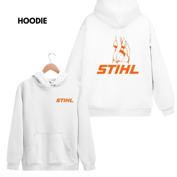Funny STIHL 2 Sided Graphic Hoodie/Sweatshirt(No Hood)/T-Shirt, For Men/Women - Unisex Style, 100% Cotton, Pullover unisex hoodie