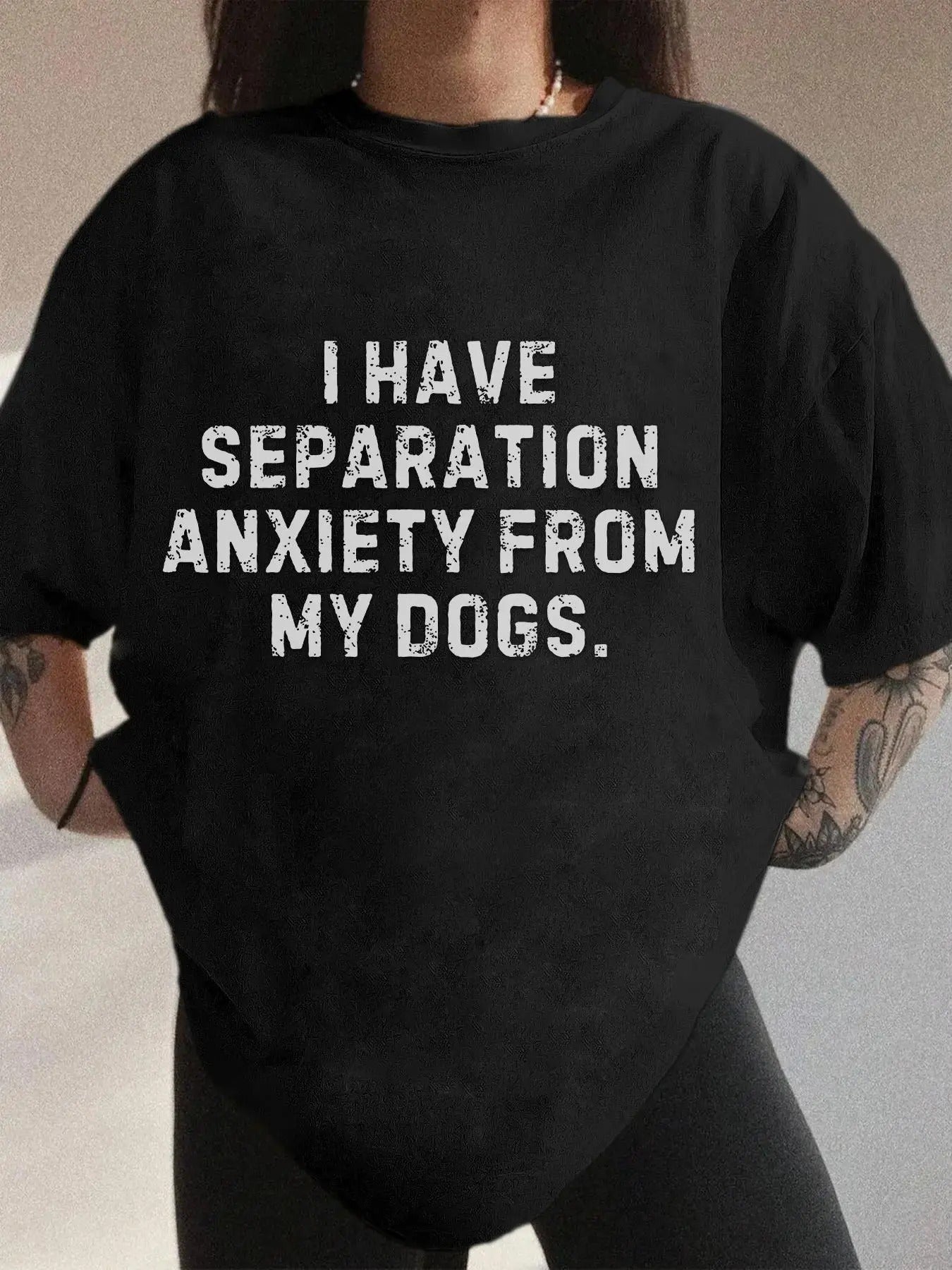 Women's Letter Print Round Neck Tee, Vintage Trendy Casual T-shirt for Daily Wear, Ladies Summer Clothes