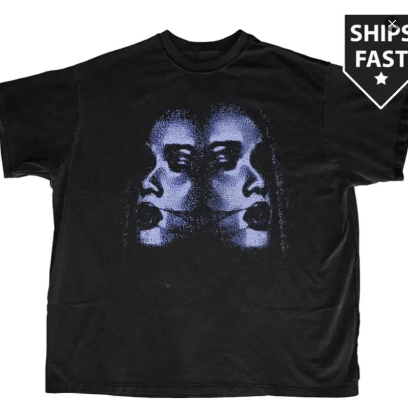 Y2k Shirt, Harajuku Tee, Goth Punk T-Shirt, Japanese Streetwear T-Shirt, Alternative Clothing, Y2k Graphic Shirty2k Streetwear unisex graphic Unisex shirt