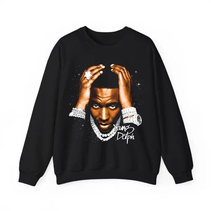 YOUNG DOLPH SWEATSHIRT, Rare Rap Tee Tour Concert Hip Hop Sweatshirt