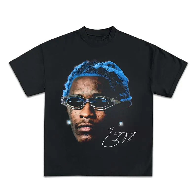 YOUNG THUG Green Rare Hip Hop Graphic T Shirt