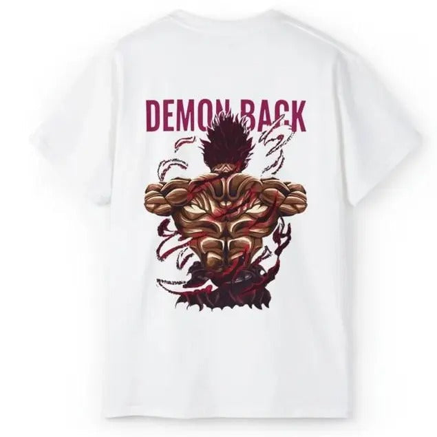 YUJIRO HANMA GYM Demon Back - Baki Shirt oversized pump cover - gym - fitness - anime - bodybuilding,Unisex TShirt  gift for him, gift for her, cheap t shirt, go fast feel alive T shirt Menswear Top Underwear Streetwear Sweatshirt, Hoodie, Comfort Colors