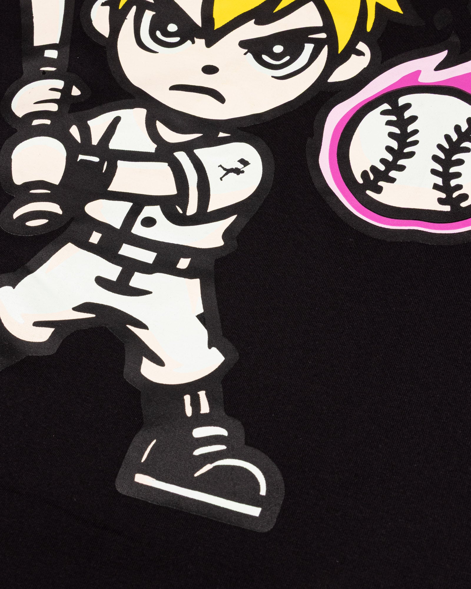 Yakyu Anime Energy Blast (Black) - Diamond Pima Oversized T-Shirt