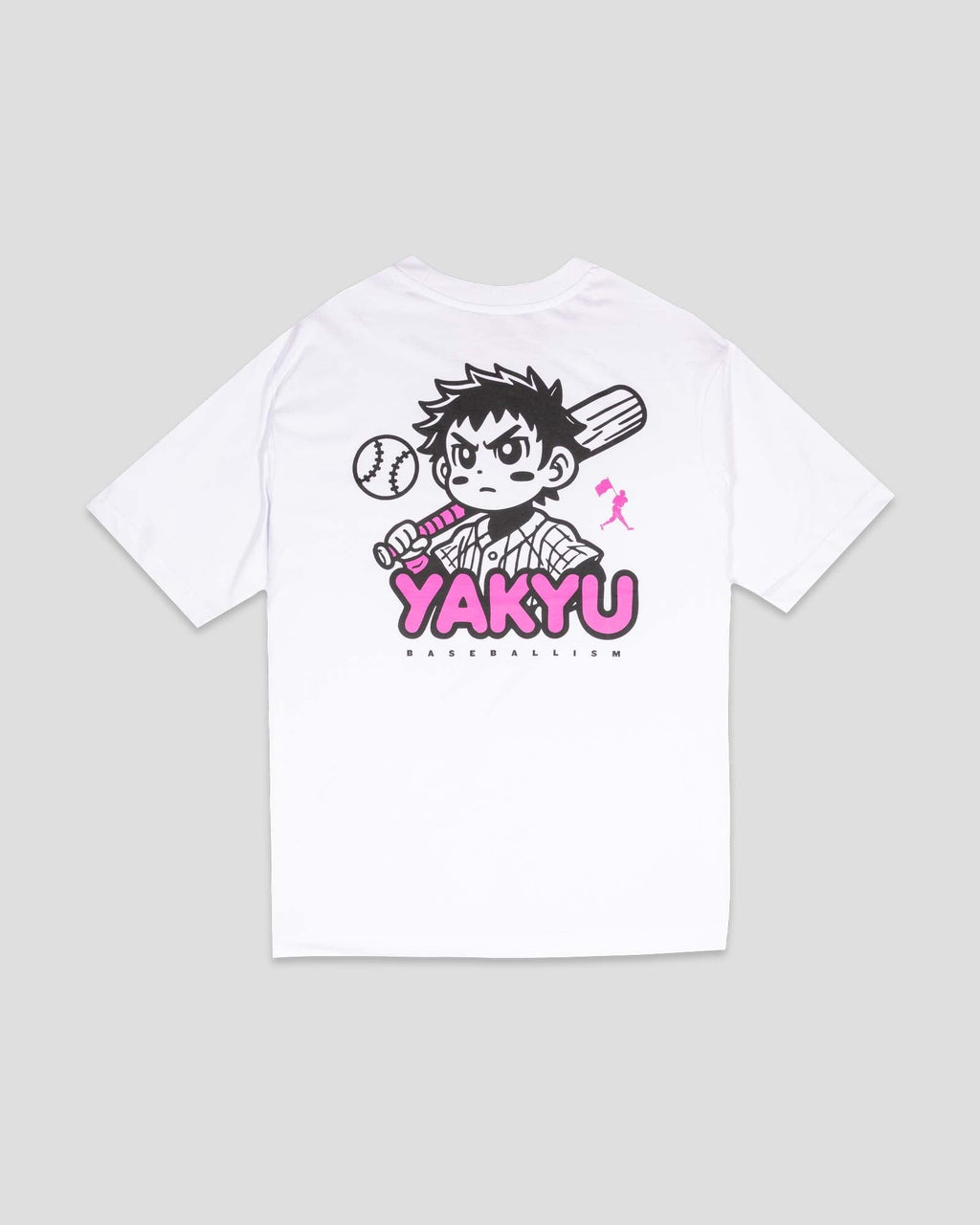 Yakyu Anime (White) - Diamond Pima Oversized T-Shirt