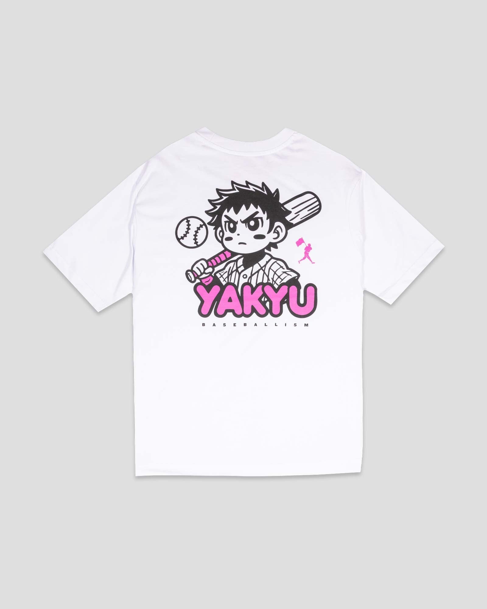 Yakyu Anime (White) - Diamond Pima Oversized T-Shirt