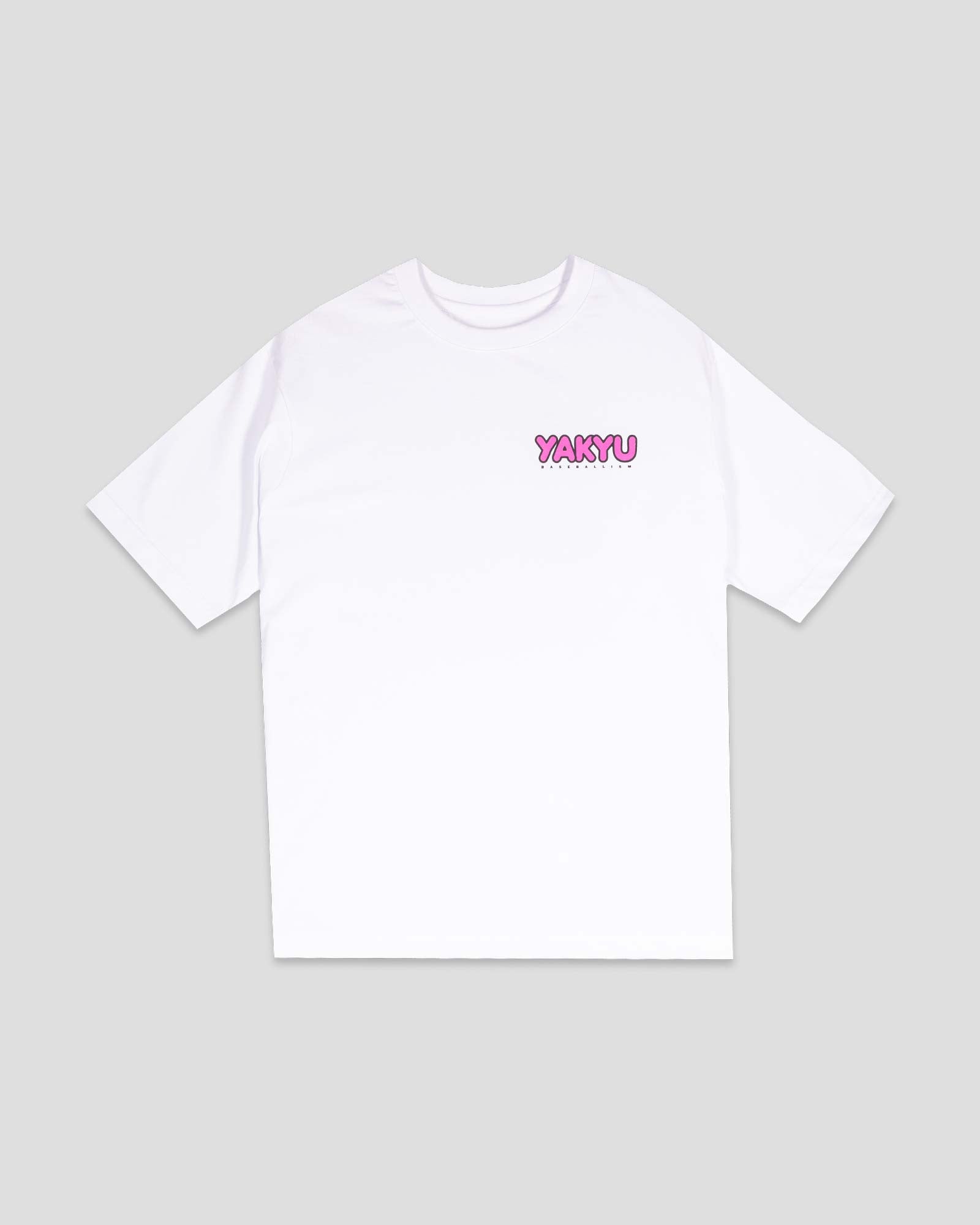 Yakyu Anime (White) - Diamond Pima Oversized T-Shirt