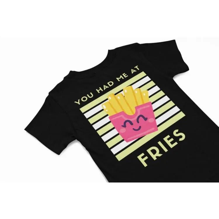 You had me at fries kawaii T-Shirt, Cute kawaii Tee, Funny foody shirt gift, quirky food humour shirt, kawaii Lover Gift Made in USA