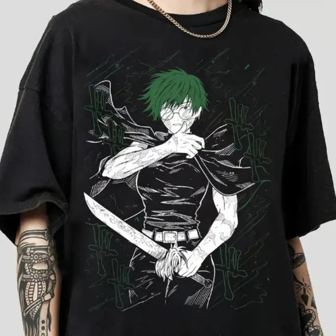 Zenin Maki Anime T-Shirt, Anime Lover T-Shirt - Unisex Anime T-Shirt, Anime Manga Unisex T-Shirt Menswear Top