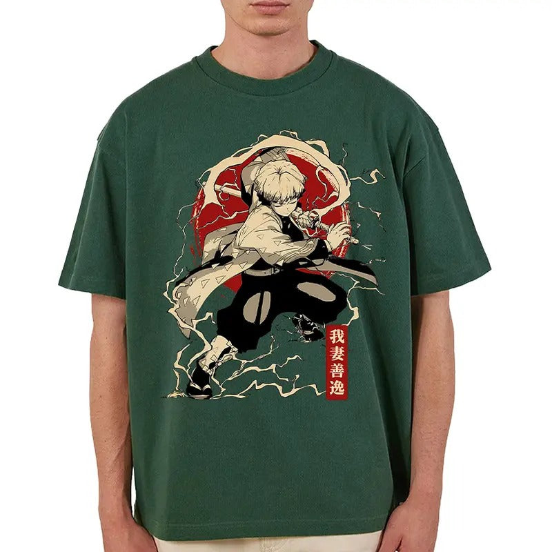 Zenitsu Agatsuma t-shirt, Demon Slayer main characters shirt, Kimetsu No Yaiba t-shirt, anime sweatshirt hoodie, Tanjiro shirt, Rengoku t-shirtstyle{n002}2