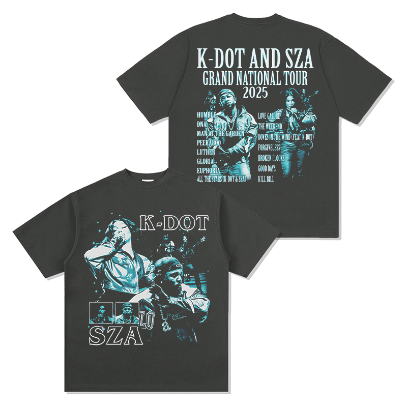 K-Dot and Sza "Grand national Tour 2025" Tee