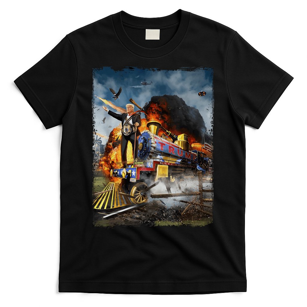 All Aboard The Trump Train Graphic Art T-Shirt