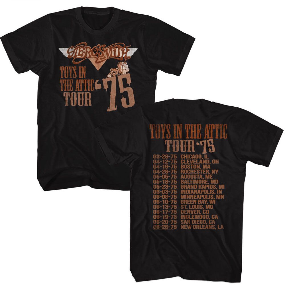 Aerosmith - Tita Tour 75 Boyfriend Tee