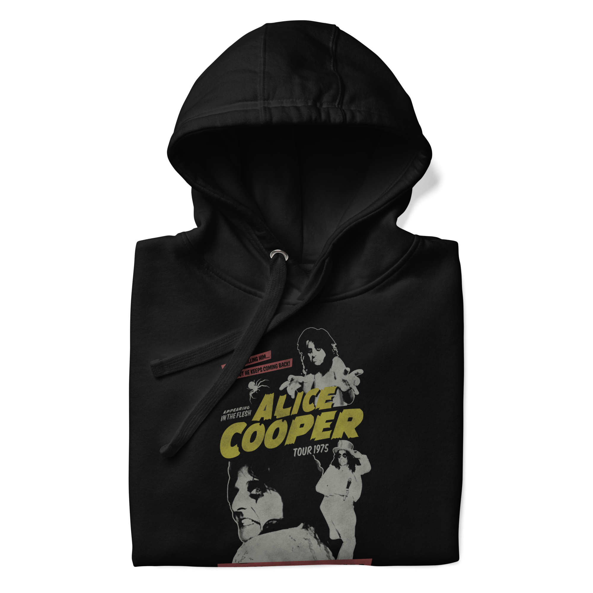 Alice Cooper 1975 Tour Vintage Hoodie