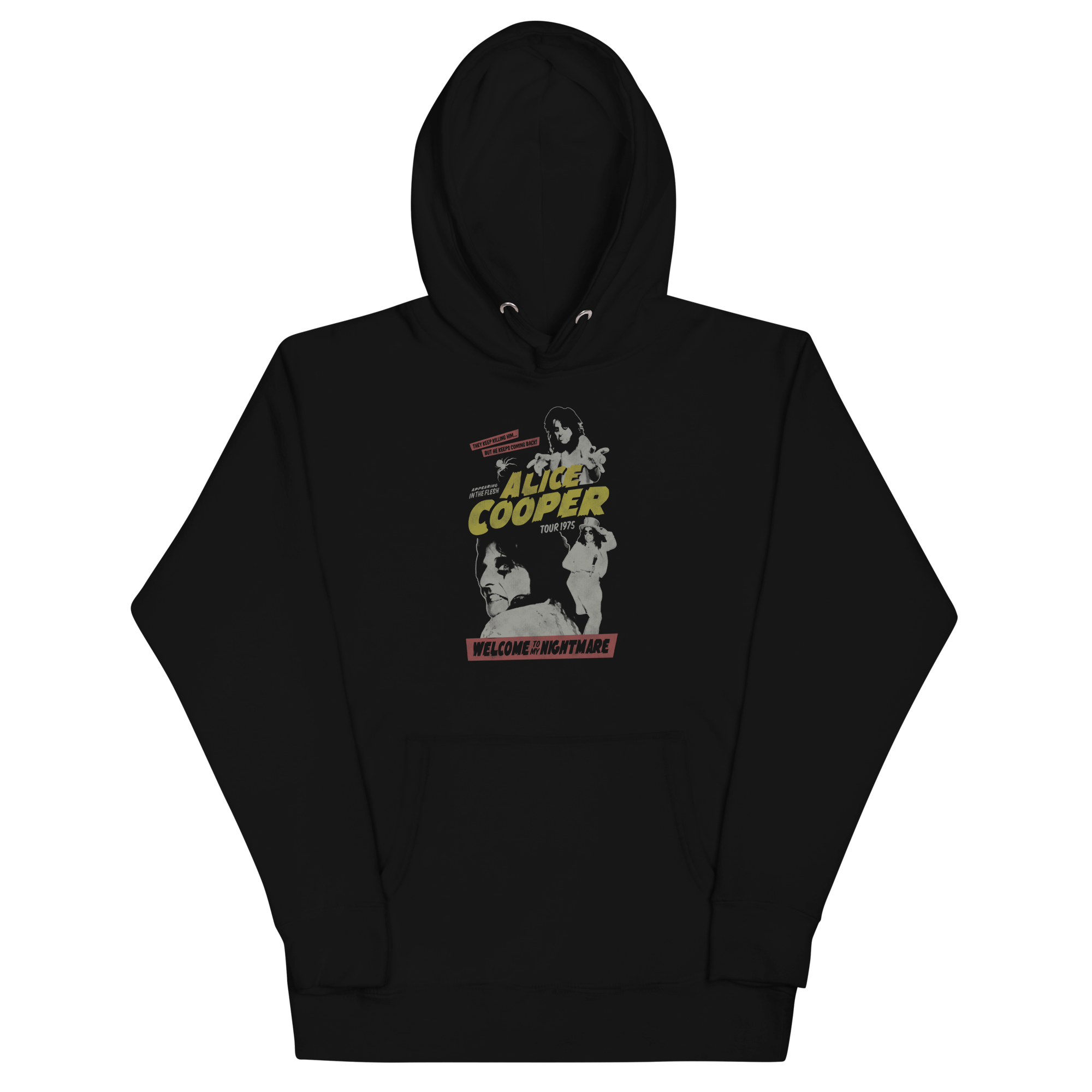 Alice Cooper 1975 Tour Vintage Hoodie
