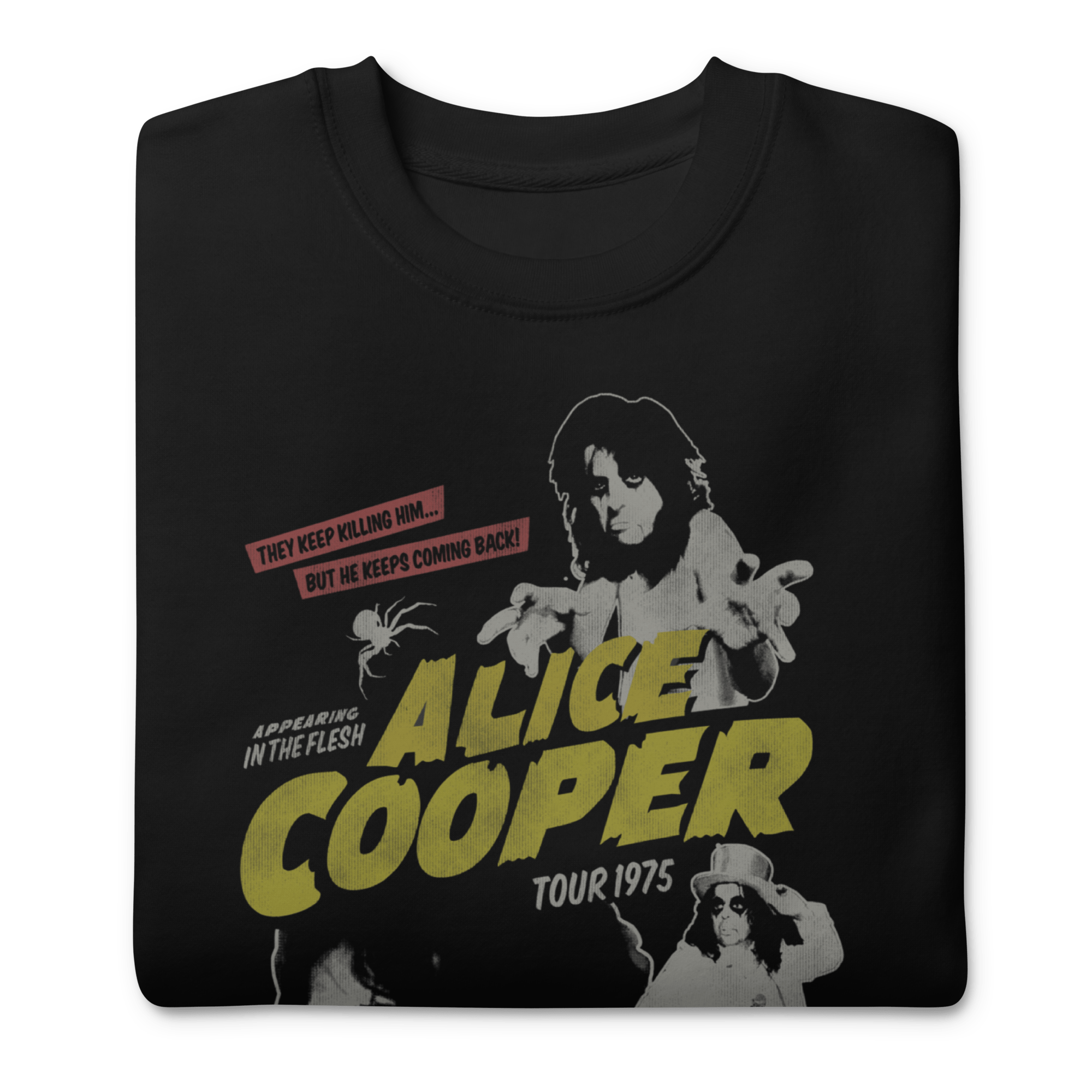 Alice Cooper 1975 Tour Vintage Sweatshirt