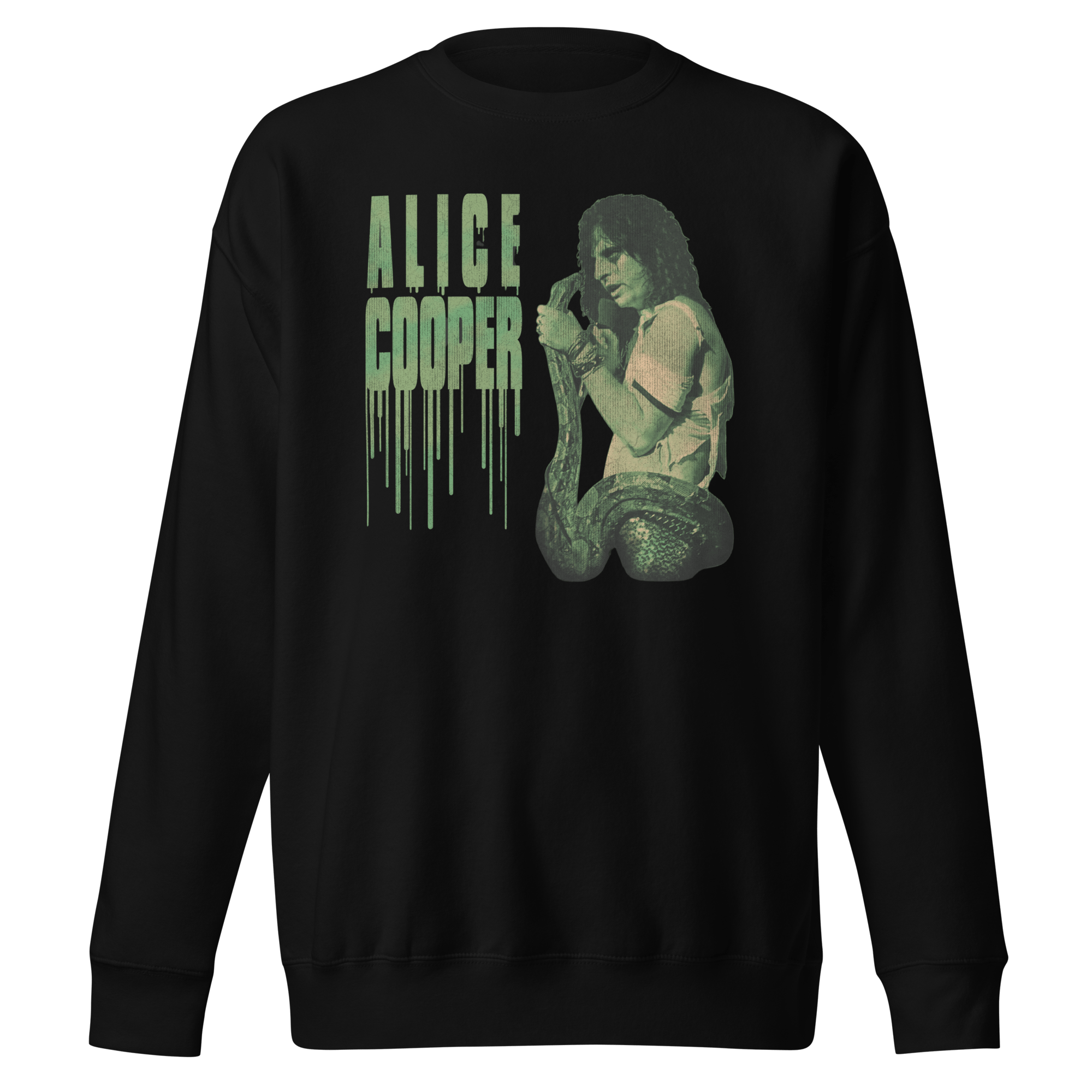 Alice Cooper - Vintage 1986 Snake Drip Jumbo Print Sweatshirt