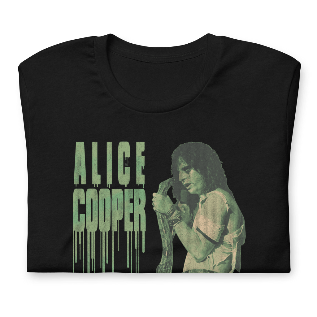 Alice Cooper - Vintage 1986 Snake Drip Jumbo Print T-Shirt