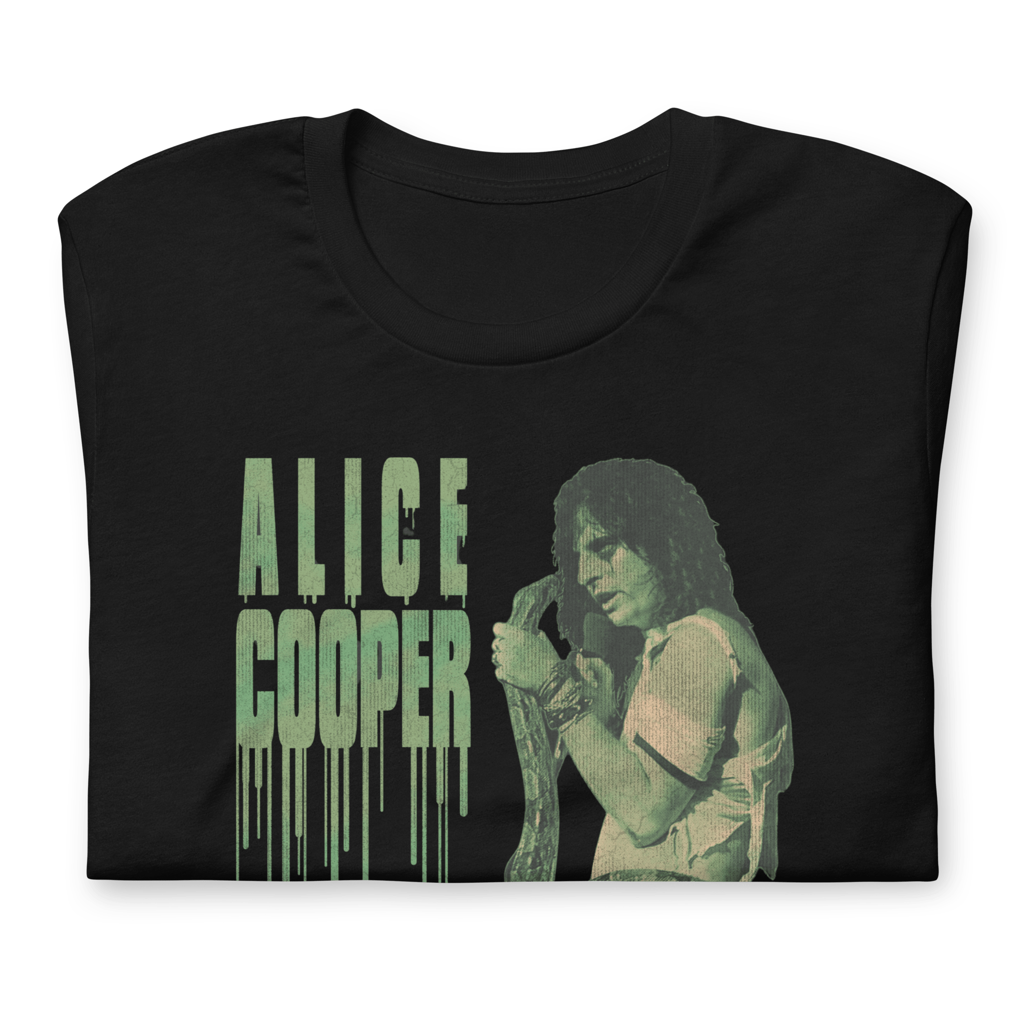 Alice Cooper - Vintage 1986 Snake Drip Jumbo Print T-Shirt