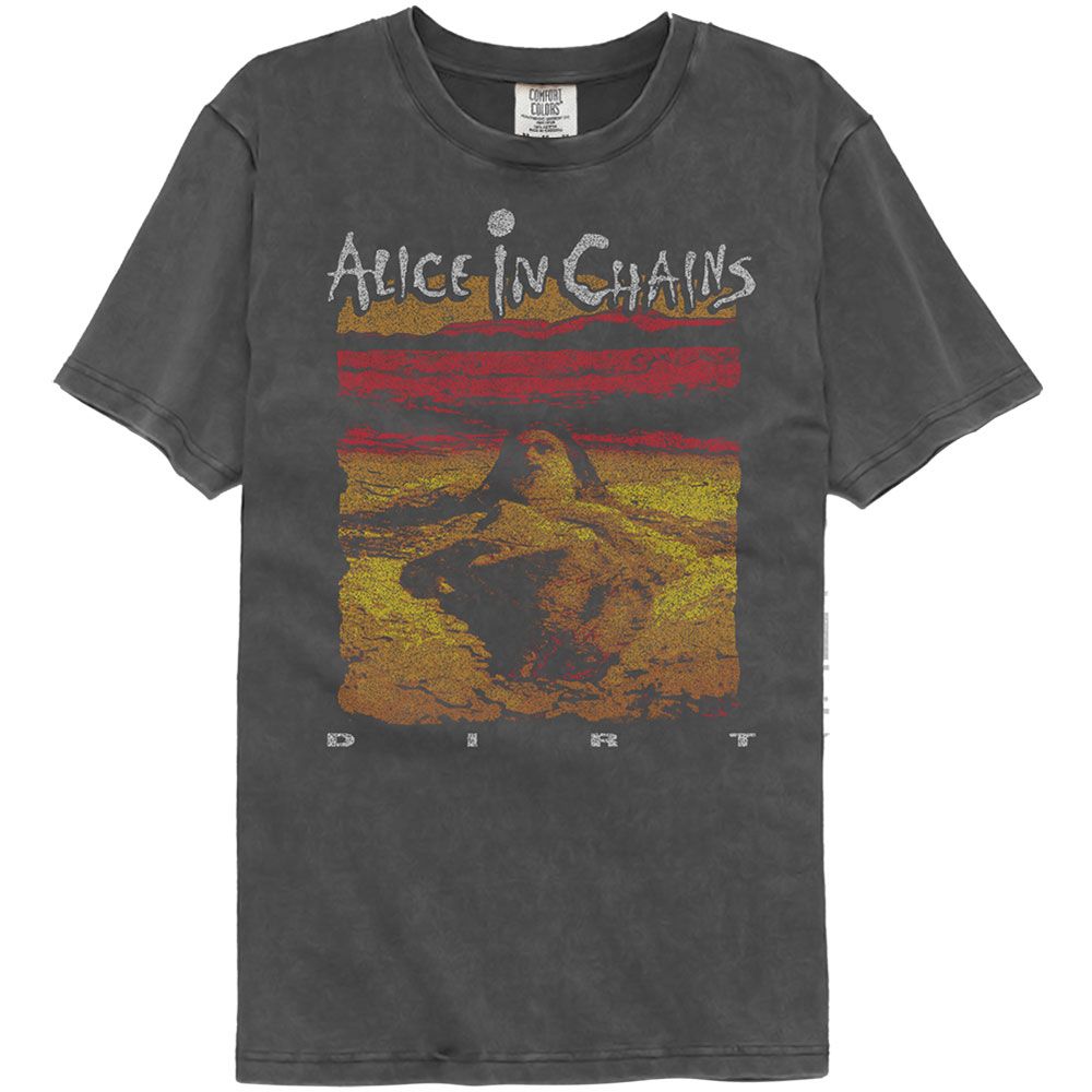 Alice In Chains - Dirt Album Art Vintage Wash Black T-Shirt