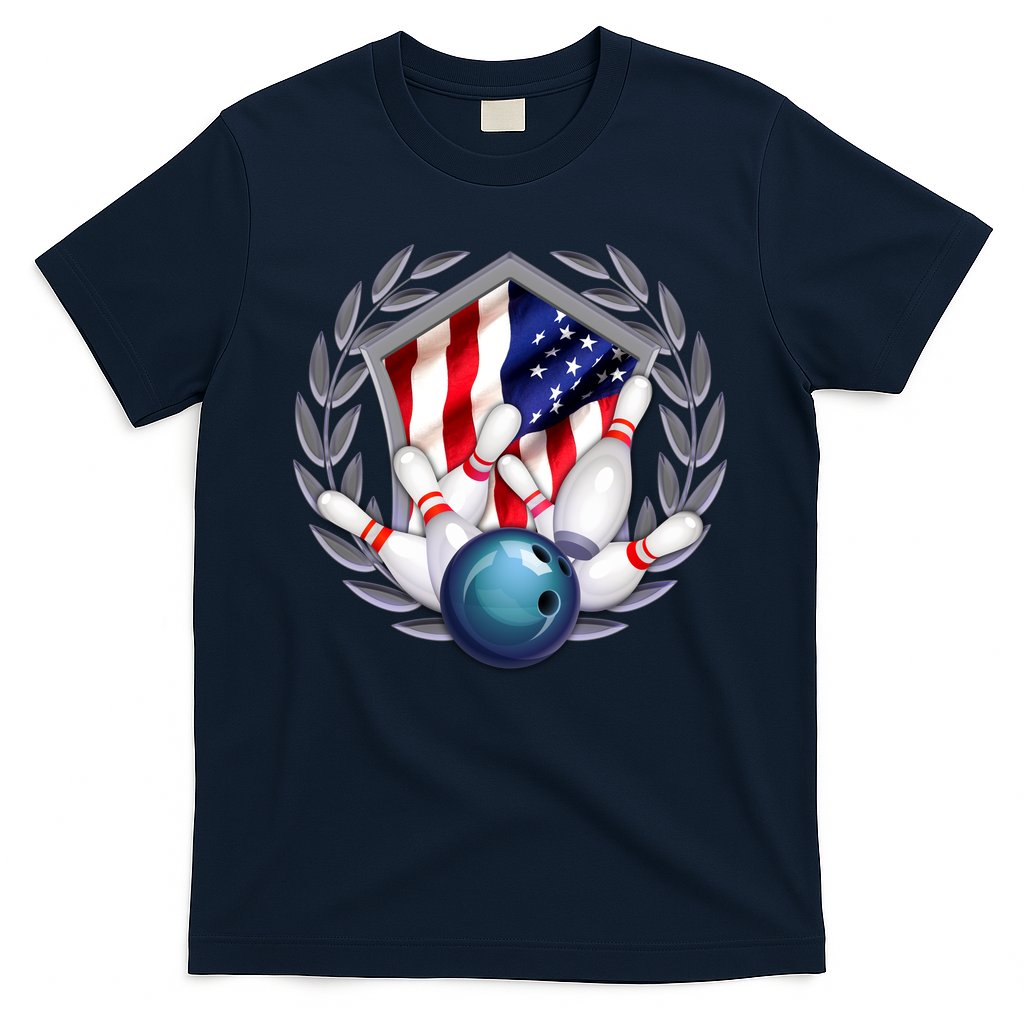 American Bowling Team Flag T-Shirt