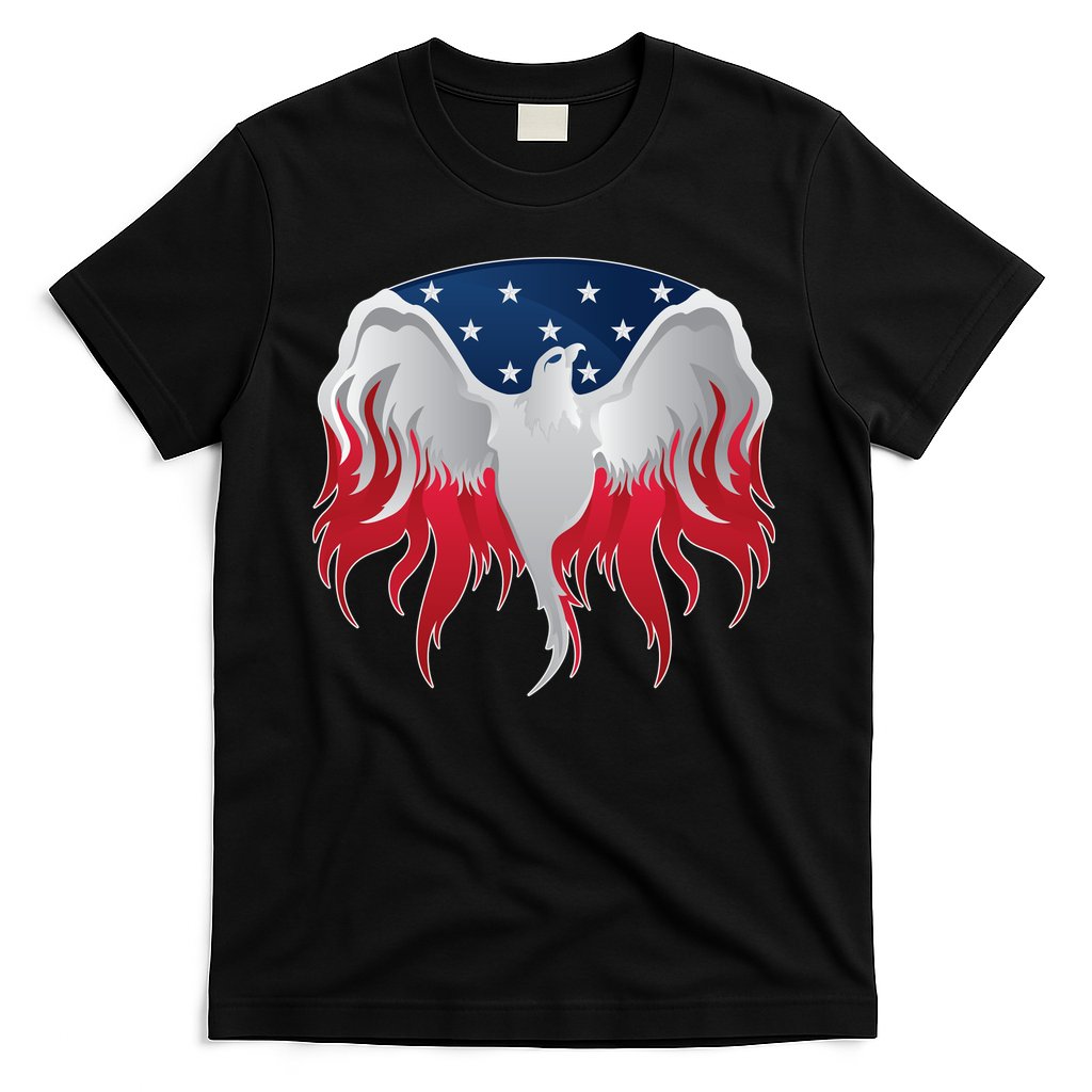 American Flag Eagle USA Illustration T-Shirt