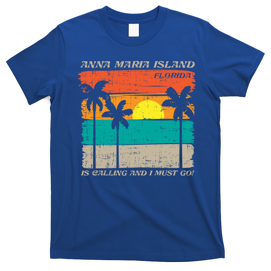 Anna Maria Island Florida Vintage Beach Retro Sunset Gift T-Shirt