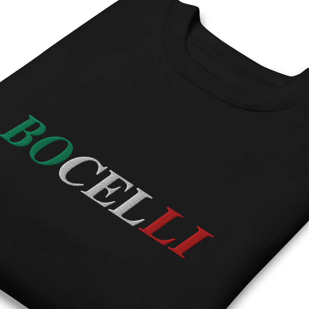 Andrea Bocelli Embroidered Spring 2025 Tour Sweatshirt