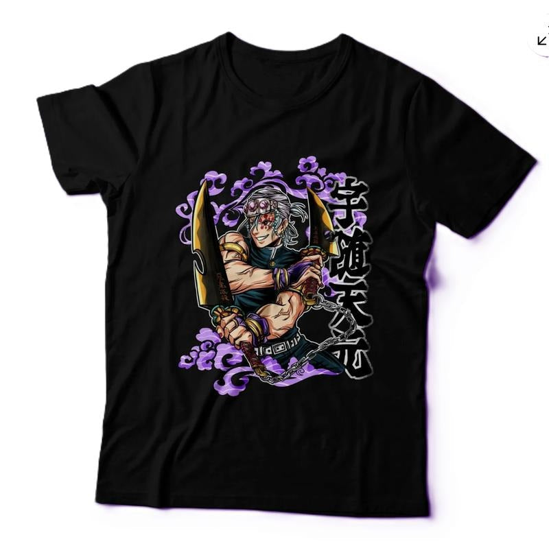 anime demon slayer shirt kimetsu no yaiba tshirt Hashira Tengen Uzui t-shirt