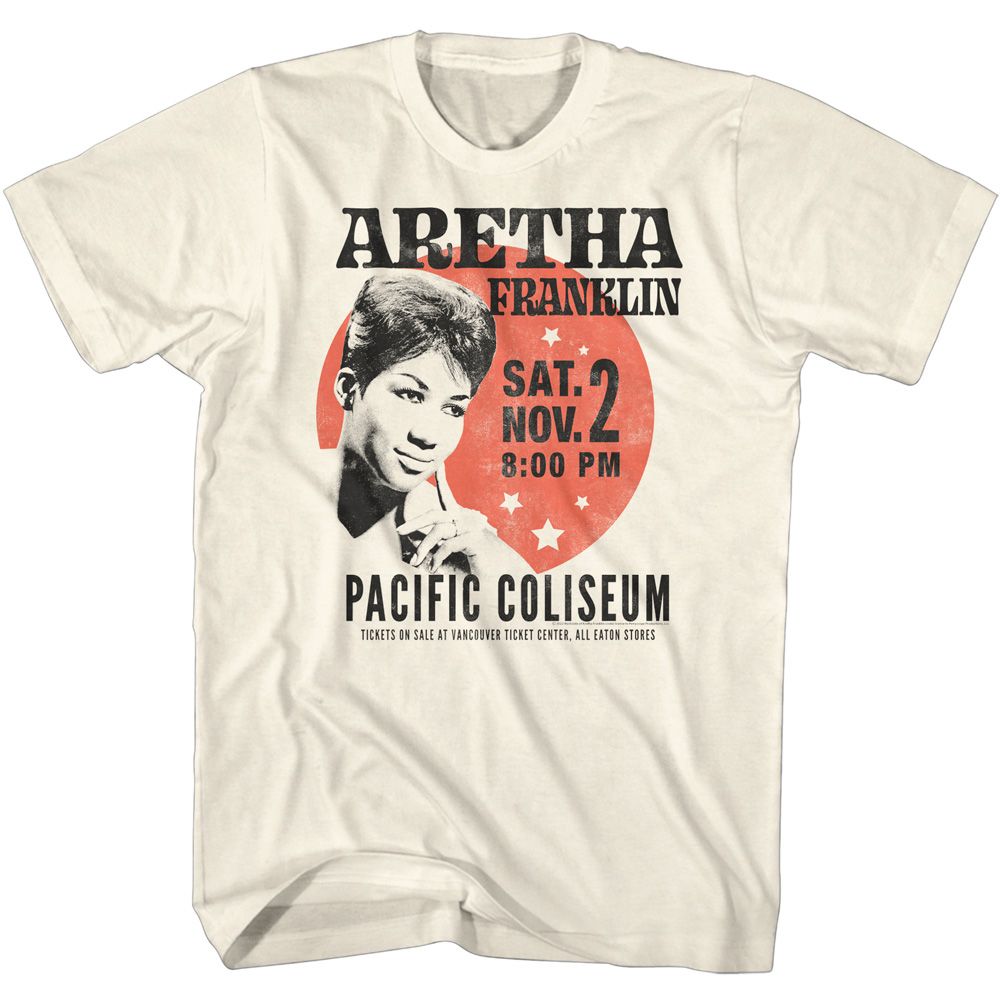 Aretha Franklin - Aretha Circle Poster Boyfriend Tee