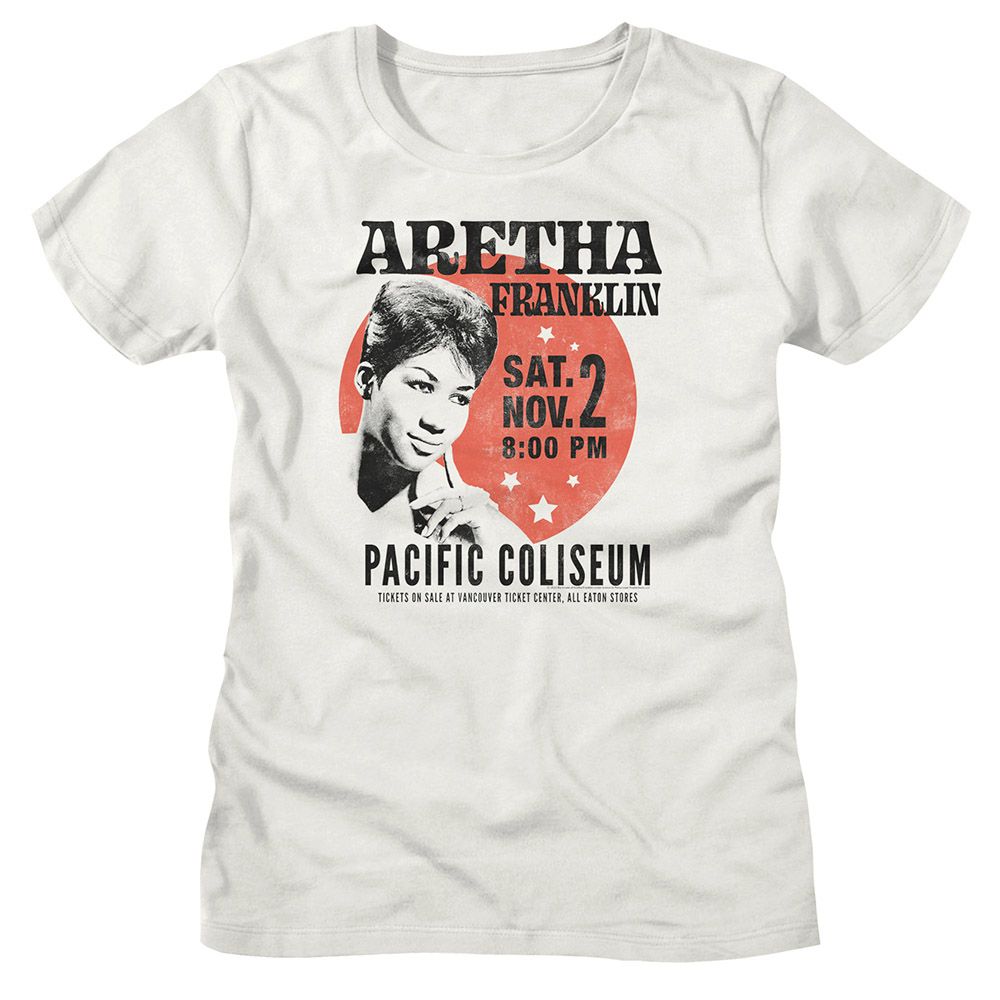 Aretha Franklin - Aretha Circle Poster Womens T-Shirt