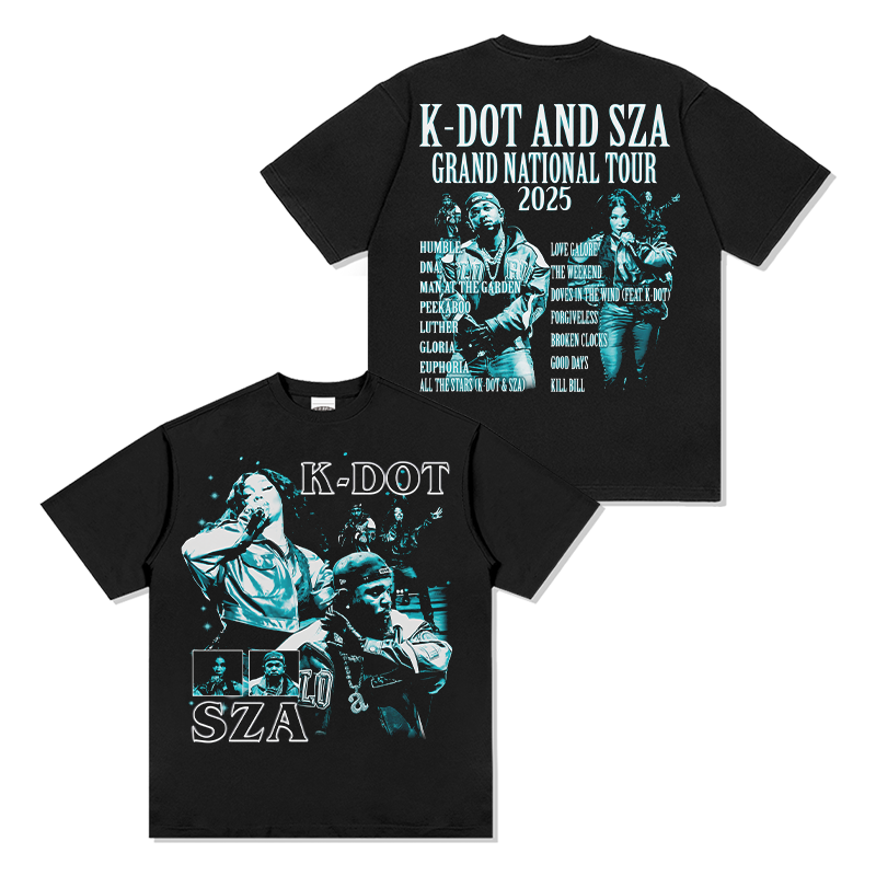 K-Dot and Sza "Grand national Tour 2025" Tee