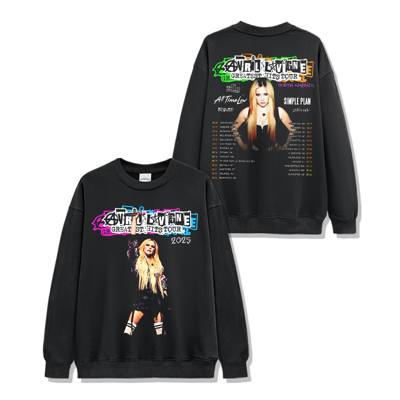 Avril Lavigne "Greatest Hits Tour 2025" Sweatshirt