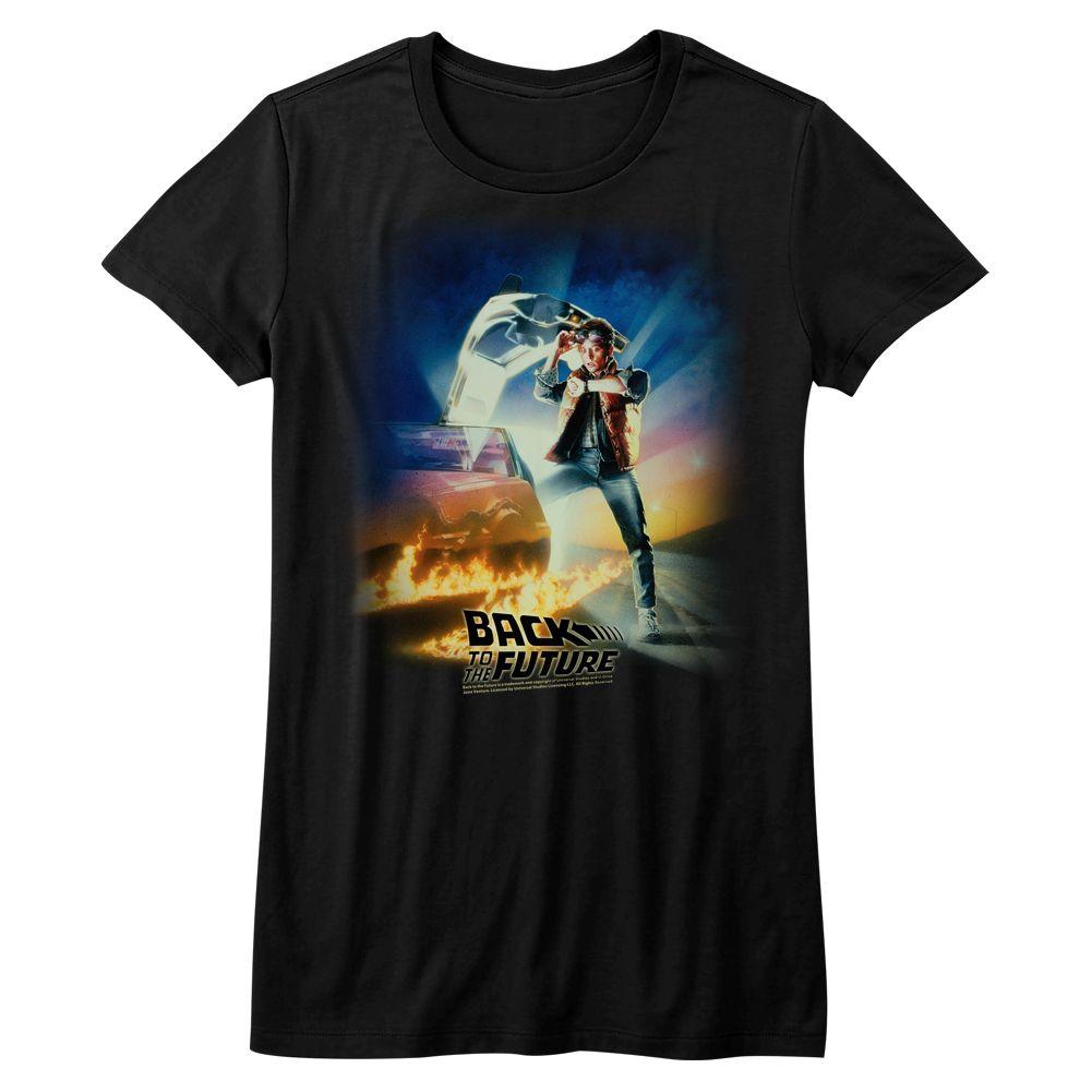Back To The Future - BTTF Poster Womens T-Shirt