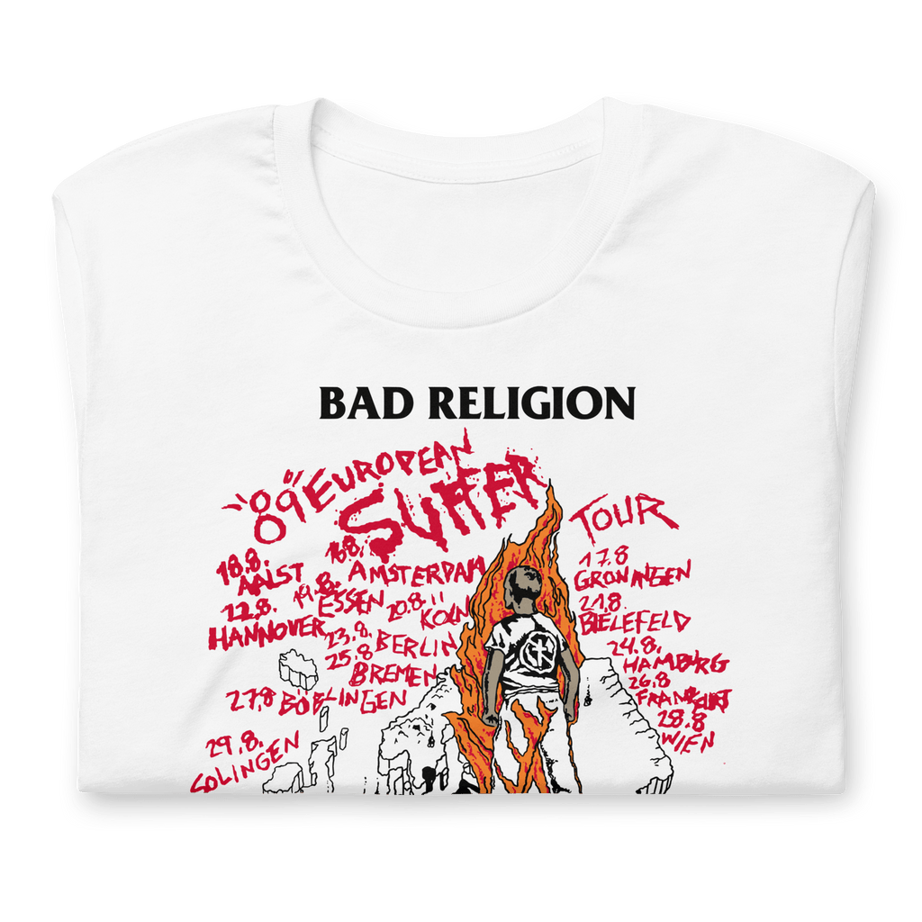 Bad Religion 1989 European Tour Vintage T-Shirt