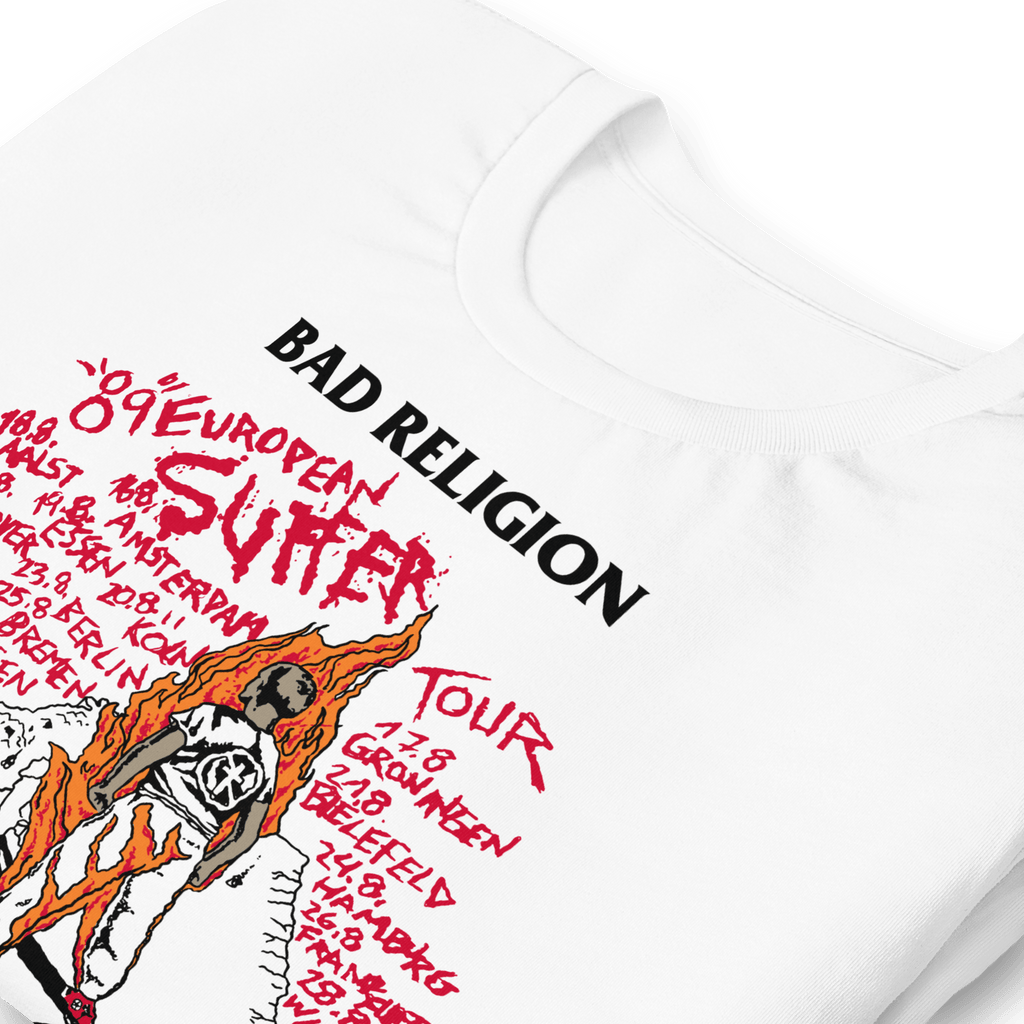 Bad Religion 1989 European Tour Vintage T-Shirt
